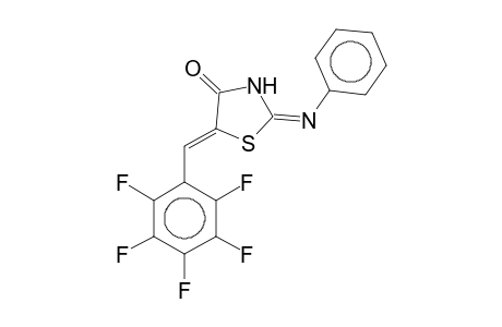 5-(2,3,4,5,6-Pentafluorobenzylidene)-2-(phenylimino)-4-thiazolidinone