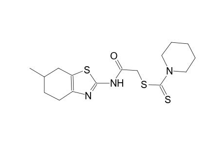 2-[(6-methyl-4,5,6,7-tetrahydro-1,3-benzothiazol-2-yl)amino]-2-oxoethyl 1-piperidinecarbodithioate