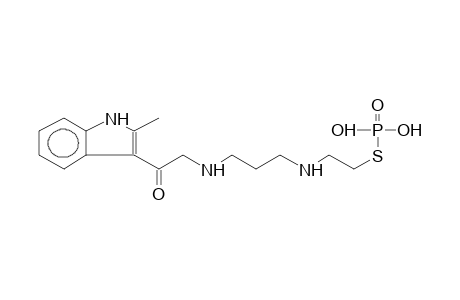 S-[9-(2-METHYLINDOLYL-3)-3,7-DIAZA-9-OXONONYL]THIOLPHOSPHORIC ACID