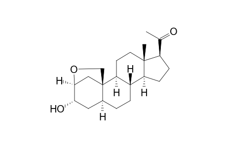 2.beta.,19-Oxido-3.alpha.-hydroxy-5.alpha.H-pregnan-20-one