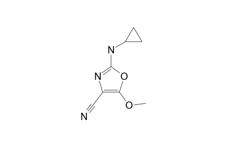 2-(CYCLOPROPYLAMINO)-5-METHOXY-OXAZOL-CARBONITRIL