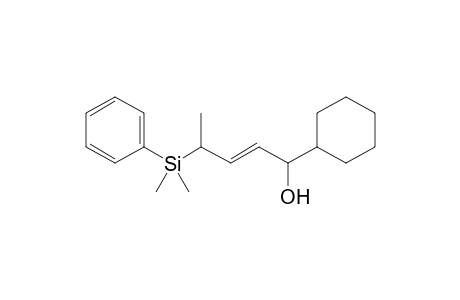 (E)-1-cyclohexyl-4-[dimethyl(phenyl)silyl]-2-penten-1-ol