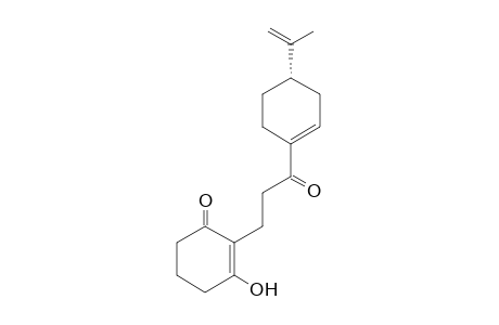 (S)-3-Hydroxy-2-(3-oxo-3-(4-(prop-1-en-2-yl)cyclohex-1-en-1-yl)propyl)cyclohex-2-en-1-one