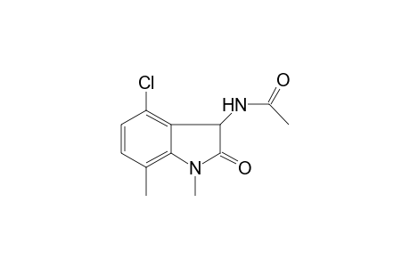 Acetamide, N-(4-chloro-1,7-dimethyl-2-oxo-2,3-dihydro-1H-indol-3-yl)-