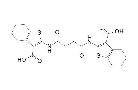 2-({4-[(3-carboxy-4,5,6,7-tetrahydro-1-benzothien-2-yl)amino]-4-oxobutanoyl}amino)-4,5,6,7-tetrahydro-1-benzothiophene-3-carboxylic acid