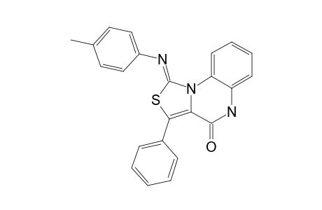 4,5-DIHYDRO-3-PHENYL-1-(PARA-METHYLPHENYL)-IMINOTHIAZOLO-[3,4-A]-QUINOXALIN-4-ONE