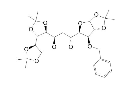 3-O-BENZYL-6-DEOXY-1,2:8,9:10,11-TRI-O-ISOPROPYLIDENE-L-GLUCO-ALPHA-D-GLUCO-UNDECOFURANOSE