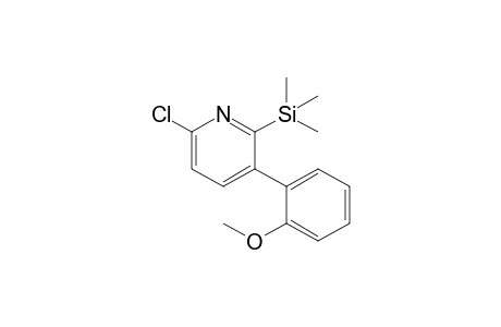 3-(2-Methoxyphenyl)-6-chloro-2-trimethylsilylpyridine