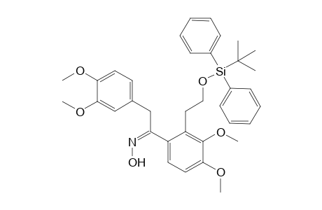 anti-.alpha.-(3,4-Dimethoxybenzyl)-2-[2-[(tert-butyldiphenylsilyl)oxy]ethyl]-4,5-dimethoxyphenyl 3,4-dimethoxybenzaldehyde Oxime