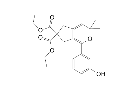 Diethyl 1-(3-hydroxyphenyl)-3,3-dimethyl-3,5-dihydrocyclopenta[c]pyran-6,6(7H)-dicarboxylate