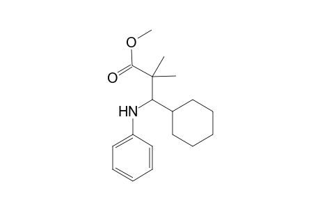 Methyl 3-Cyclohexyl-2,2-dimethyl-3-(N-phenylamino)propionate