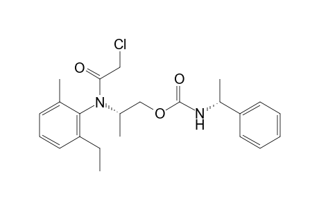 aR, N-(1S),alphaS(-)-(alpha-methylbenzyl)carbamic acid, ester with 2-chloro-6'-ethyl-N-(2-hydroxy-1-methylethyl)-o-acetotoluidide