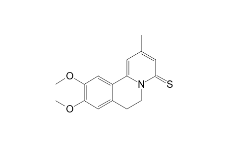 9,10-Dimethoxy-6,7-dihydro-2-methylbenzo[a]quinolizine-4-thione