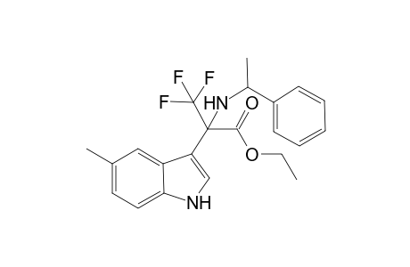 Ethyl 3, 3, 3-trifluoro-2-(5-methyl-1H-indol-3-yl)-2-(1-phenylethylamino)propanoate