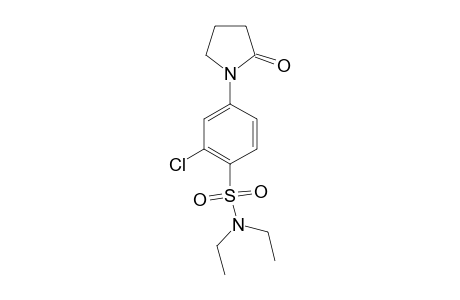2-Chloro-N,N-diethyl-4-(2-oxo-1-pyrrolidinyl)benzenesulfonamide