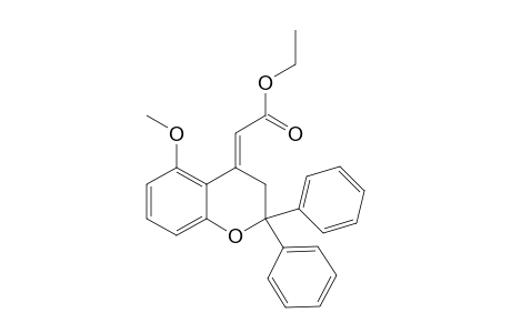 Ethyl 2-[(E)-2,3-Dihydro-5-methoxy-2,2-diphenylchromen-4-ylidene]acetate