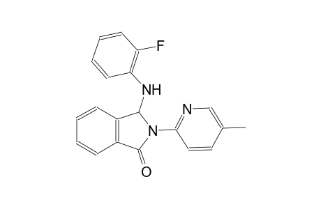 1H-isoindol-1-one, 3-[(2-fluorophenyl)amino]-2,3-dihydro-2-(5-methyl-2-pyridinyl)-