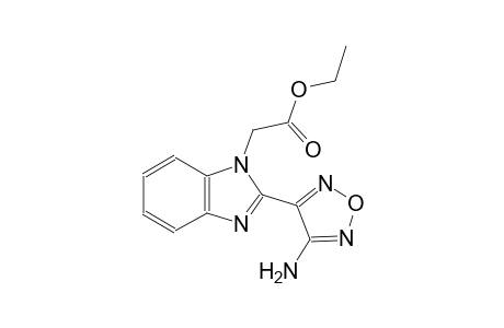 1H-benzimidazole-1-acetic acid, 2-(4-amino-1,2,5-oxadiazol-3-yl)-, ethyl ester