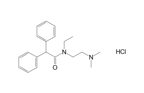 N-[2-(dimethylamino)ethyl]-2,2-diphenyl-N-ethylacetamide, monohydrochloride