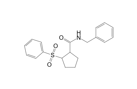 N-Benzyl-2-(phenylsulfonyl)cyclopentane-1-carboxamide