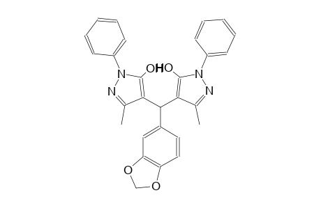 4-[1,3-benzodioxol-5-yl(5-hydroxy-3-methyl-1-phenyl-1H-pyrazol-4-yl)methyl]-3-methyl-1-phenyl-1H-pyrazol-5-ol