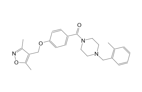 piperazine, 1-[4-[(3,5-dimethyl-4-isoxazolyl)methoxy]benzoyl]-4-[(2-methylphenyl)methyl]-