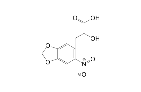 2-hydroxy-3-(6-nitro-3,4-methylenedioxophenyl)propionic acid