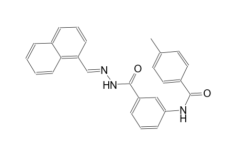 benzoic acid, 3-[(4-methylbenzoyl)amino]-, 2-[(E)-1-naphthalenylmethylidene]hydrazide