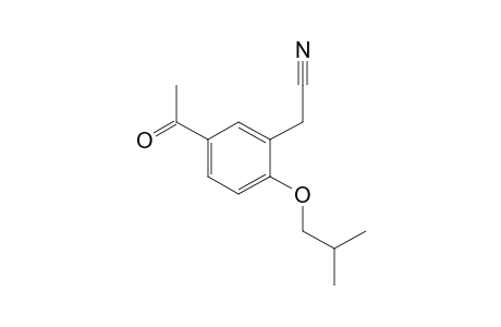 ACETONITRILE, /5-ACETYL-2-ISO- BUTOXYPHENYL/-,