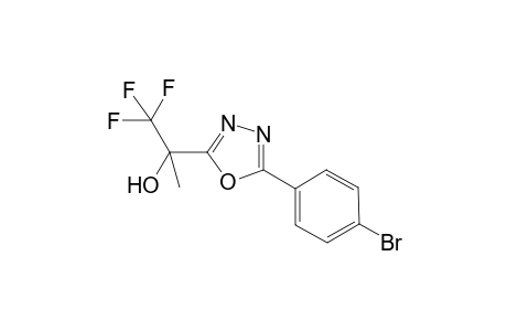 2-[5-(4-Bromophenyl)-1,3,4-oxadiazol-2-yl]-1,1,1-trifluoro-2-propanol