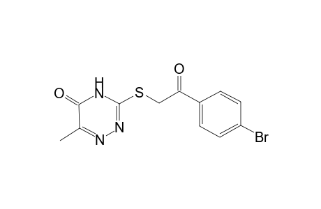 3-([2-(4-Bromophenyl)-2-oxoethyl]sulfanyl)-6-methyl-1,2,4-triazin-5(4H)-one