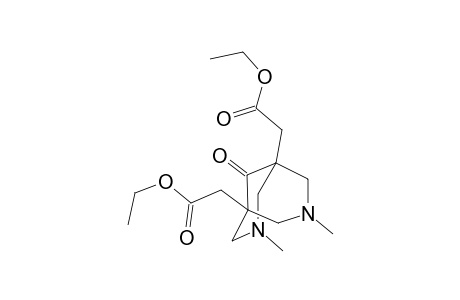 (5-Ethoxycarbonylmethyl-3,7-dimethyl-9-oxo-3,7-diaza-bicyclo[3.3.1]non-1-yl)-acetic acid ethyl ester