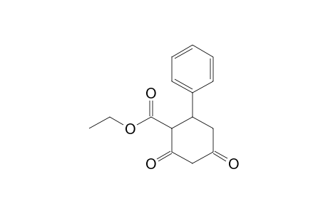 Cyclohexanecarboxylic acid, 2,4-dioxo-6-phenyl-, ethyl ester