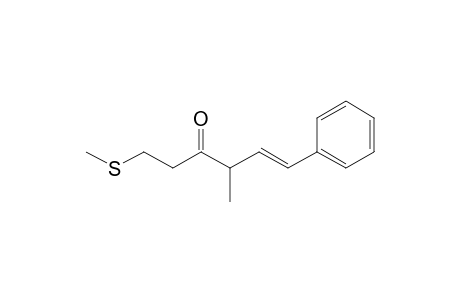 (E)-4-Methyl-1-(methylthio)-6-phenylhex-5-en-3-one