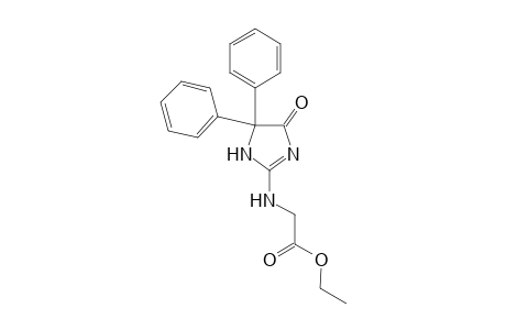 2-[(5-keto-4,4-diphenyl-2-imidazolin-2-yl)amino]acetic acid ethyl ester
