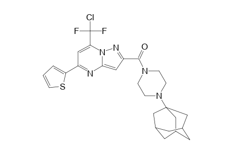 [4-(1-adamantyl)-1-piperazinyl]-[7-[chloro(difluoro)methyl]-5-thiophen-2-yl-2-pyrazolo[1,5-a]pyrimidinyl]methanone