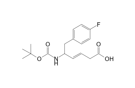5-[(t-Butoxycarbonyl)amino]-6-(4'-fluorophenyl)hex-3-enoic acid