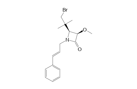 CIS-4-[(2-BROMO-1,1-DIMETHYL)-ETHYL]-1-CYNNAMYL-3-METHOXY-AZETIDIN-2-ONE