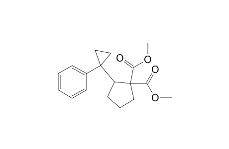 1,1-Cyclopentanedicarboxylic acid, 2-(1-phenylcyclopropyl)-, dimethyl ester