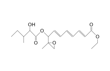2E,4E,6E-(8R,9S)-9,10-Epoxy-8-(<2'R,3'S>-2'-hydroxy-3'-methylpentanoyloxy)-9-methyl-decatrienoic acid, ethyl ester