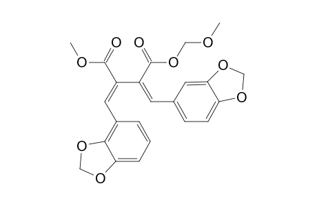 Methoxymethyl Methyl (2Z,3E)-2,3-Bis(3,4-methylenedioxybenzylidene)succinateate