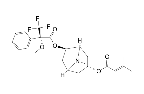 (R)-2-METHOXY-2-PHENYL-2-(TRIFLUOROMETHYL)-ACETIC-ACID-3-ALPHA-SENECIOYLOXY-6-BETA-HYDROXY-TROPANE