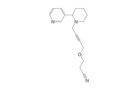 3-({4-[2-(3-pyridinyl)-1-piperidinyl]-2-butynyl}oxy)propanenitrile