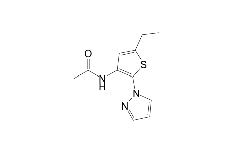 N-(5-ethyl-2-pyrazol-1-yl-3-thienyl)acetamide