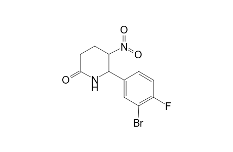 6-(3-Bromo-4-fluoro-phenyl)-5-nitro-piperidin-2-one