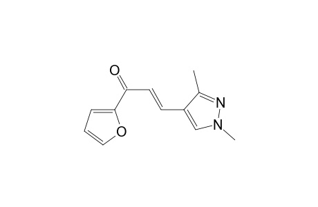 (E)-3-(1,3-dimethyl-4-pyrazolyl)-1-(2-furanyl)-2-propen-1-one