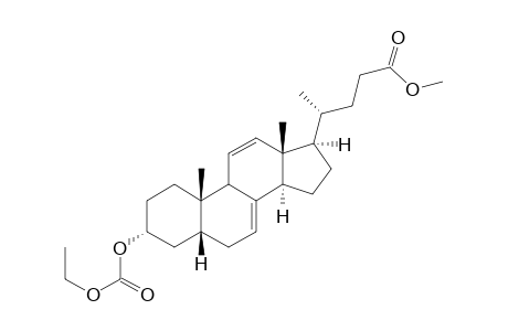 3alpha-Ethoxycarbonyloxy-5beta-chola-7,11-dienoic acid-methylester