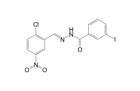 3-Iodobenzoic acid, (2-chloro-5-nitrobenzylidene)hydrazide