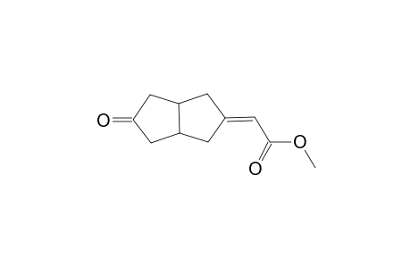 Methyl 2-(7'-oxo-<cis>-bicyclo[3.3.o]oct-3'-ylidene]-acetate