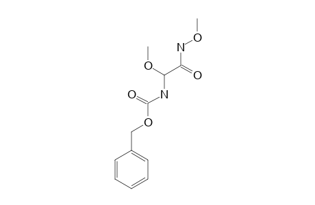 2-(BENZYLOXYCARBONYLAMINO)-2-METHOXY-N-METHOXYACETAMIDE
